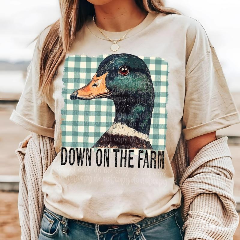 Down Farm Duck DTF Transfers THIS IS NOT SHIRT T-Shirts
