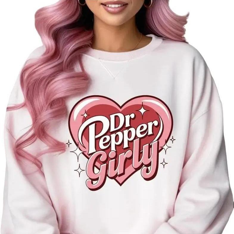 Dr Pepper Girly Pink Cute Retro Heart Sparkle Summer Outfits Vacation Her Beach Vacation Outfits T-Shirts