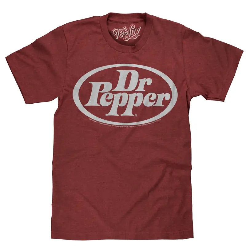 Dr Pepper Oval Logo Red T-Shirts