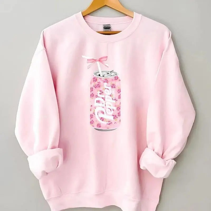 Dr Pepper Cute Baby Pink Bow Dr Pepper Dr Pepper Bow Comfort T-Shirts
