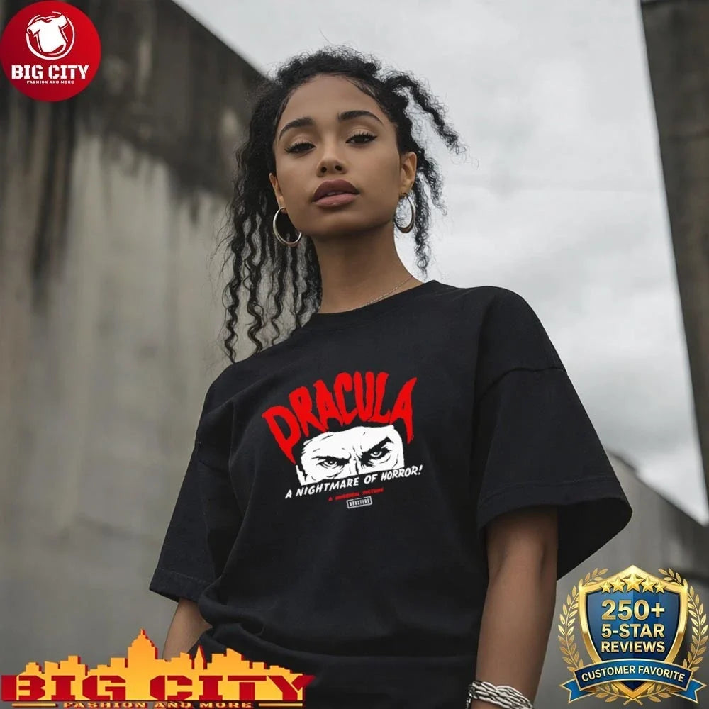 Dracula a nightmare of horror face shirt