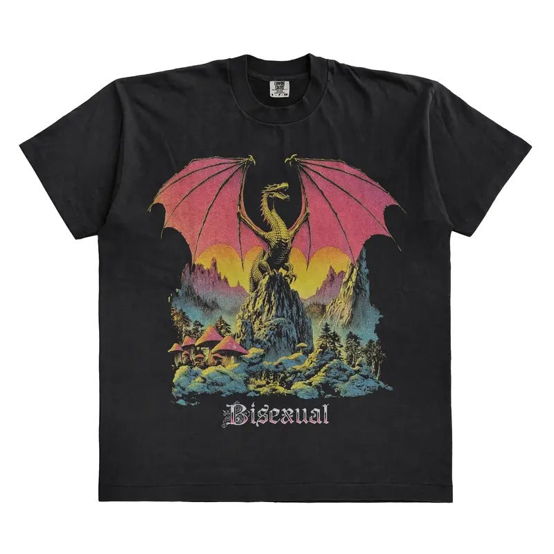 Dragon Bisexual Fantasy 60s T-Shirts