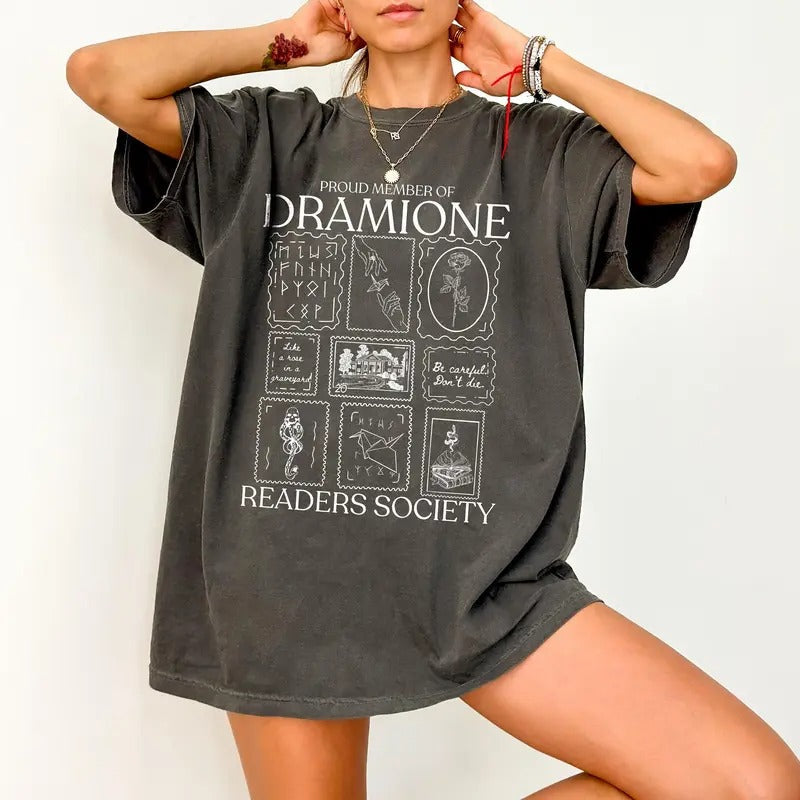 Dramione Shirt Book Club Shirt Dramione Readers Society Shirt Manacled Shirt Morally Grey Shirt Dark Academia Shirt Enemies Lovers Shirt T-Shirts