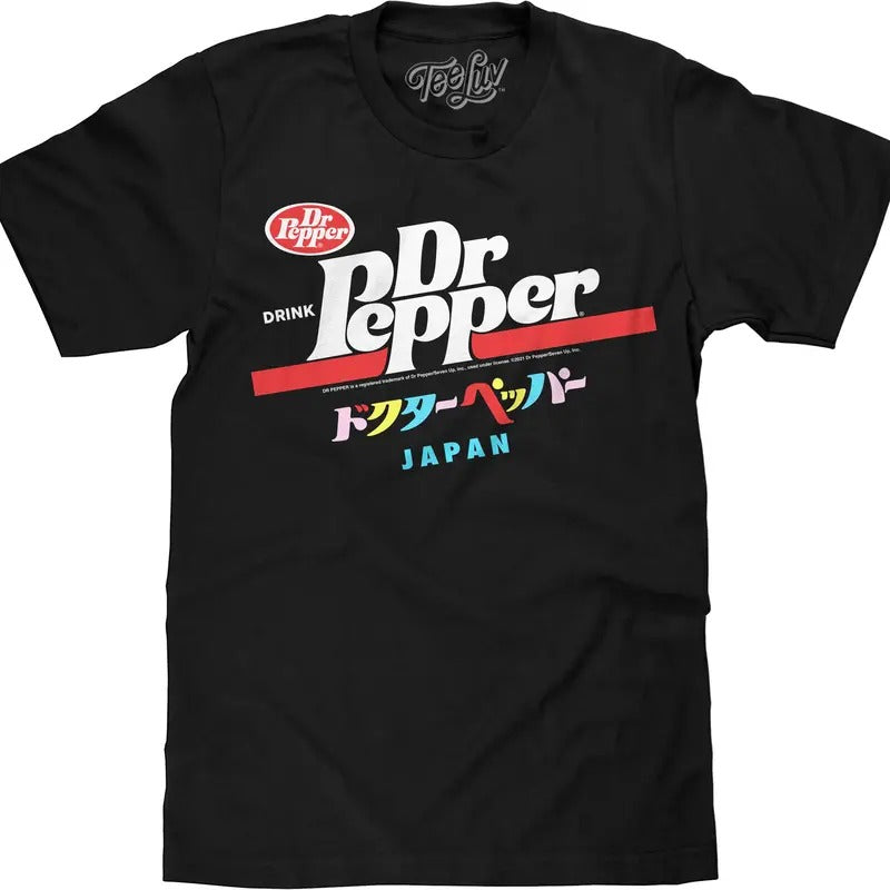 Drink Dr Pepper Japan Black T-Shirts