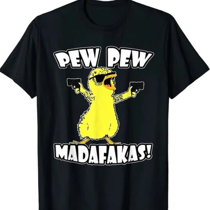 Duck Pewww Pewww Madafakas Funny Meme Vintage T-Shirts