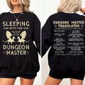 Dungeonn Master Two Sides Sleeping Dm Dnd Shirt Dungeonss Dragons T-Shirts