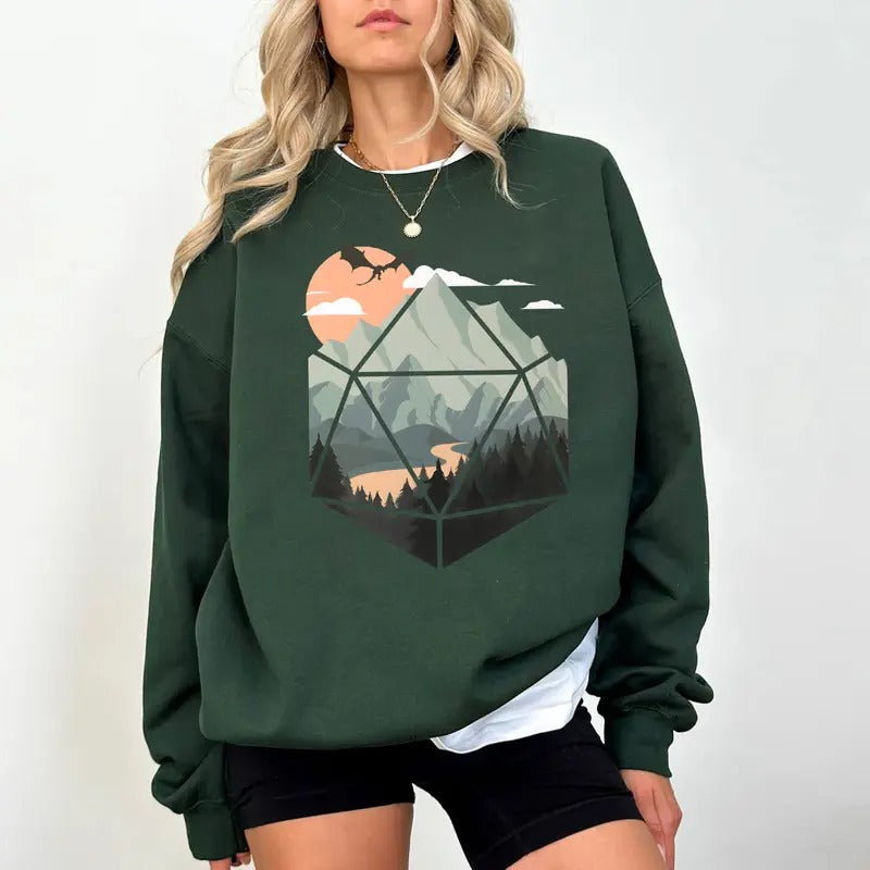 Dungeons Dragons Present D20 Rpg Dice D20 Scene Shirt Dnd Dungeon Dad Shirt Dungeon Master Roleplay D&D Dnd Japanese T-Shirts