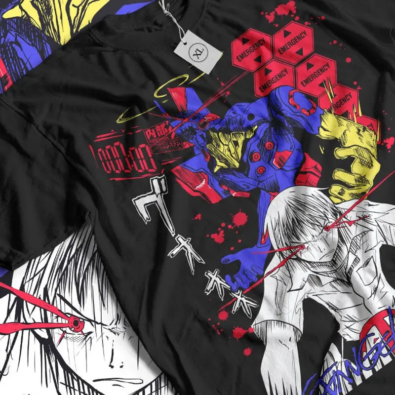 EVA Mech Mecha Shirt Zero Zero Shirt Comic Manga Shirt Japanese Anime Japanese Gaming T-Shirts