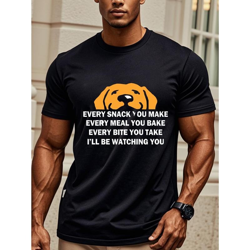 EVERY SNACK YOU MAKE EVERY MEAL YOU BAKE Black Funny Crew Neck Casual Cotton Soft Breathable 100% Gym Friendly Running Hiking Made USA T-Shirts