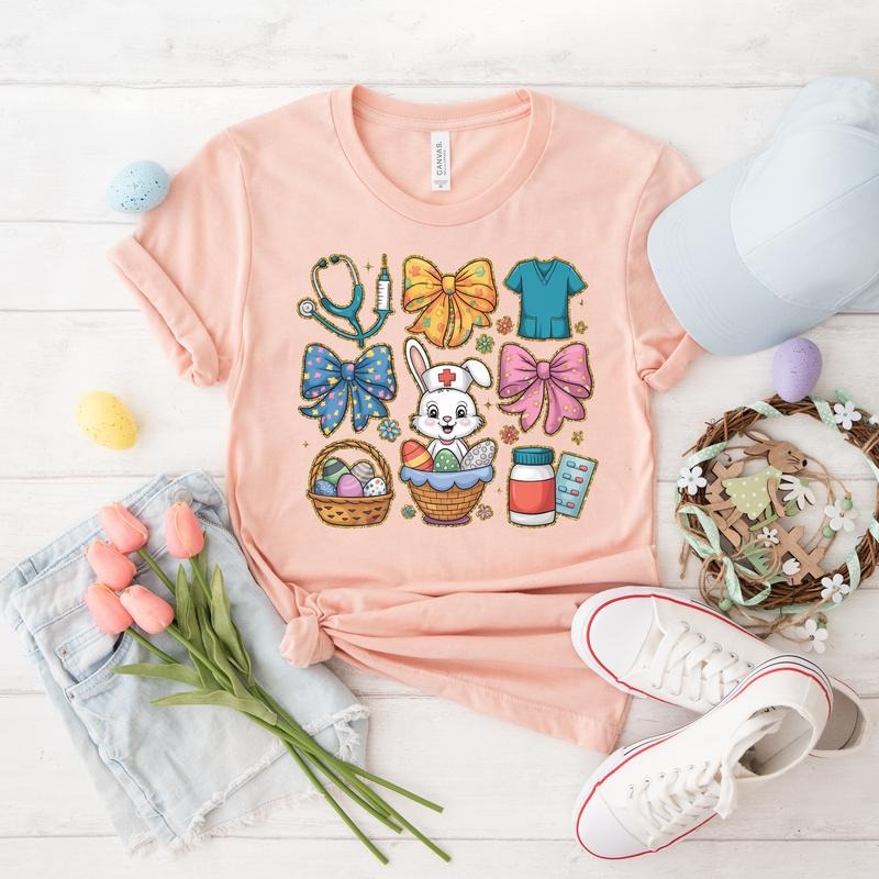 Easter Nurse DTF Transfers THIS IS NOT SHIRT T-Shirts