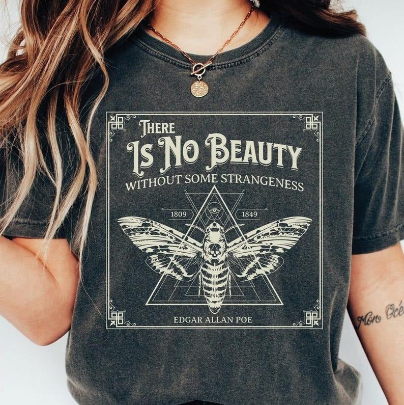 Edgar Allan Poe Shirt Poe Top Womenswear T-Shirts
