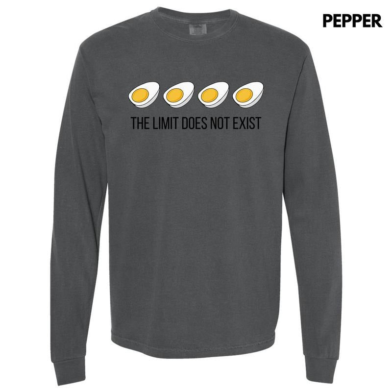 Eggs Limit Does Not Exist Long Sleeve Comfort Colors 'NLB' T-Shirts