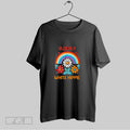 Elderly White Hippie Rainbow Flower