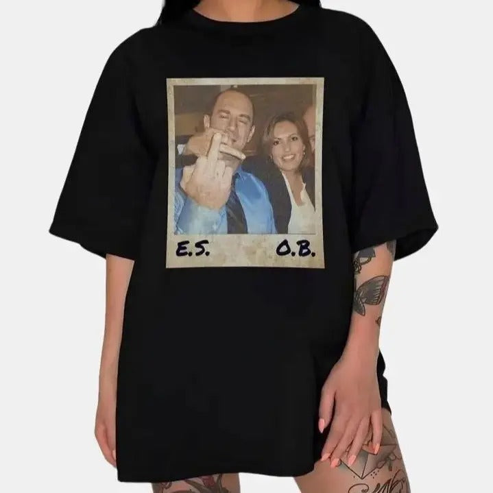 Elliot Stabler Olivia Benson Shirt Law Order Shirt Elliot Olivia Law Order Svu Vintage Shirt Top Womenswear T-Shirts