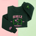 Embroidery Shiz University Wicked Glitter Elphaba Glinda Embroidery Wicked Defy Gravity Emerald City Oz T-Shirts
