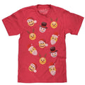 Emoji Party Red T-Shirts