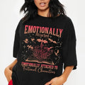 Emotionally Attached Fictional Characters Shirt Fourth Wing Dragon Rider Retro Bookish Shirt Dragon Lovers Shirt Top Trending T-Shirts
