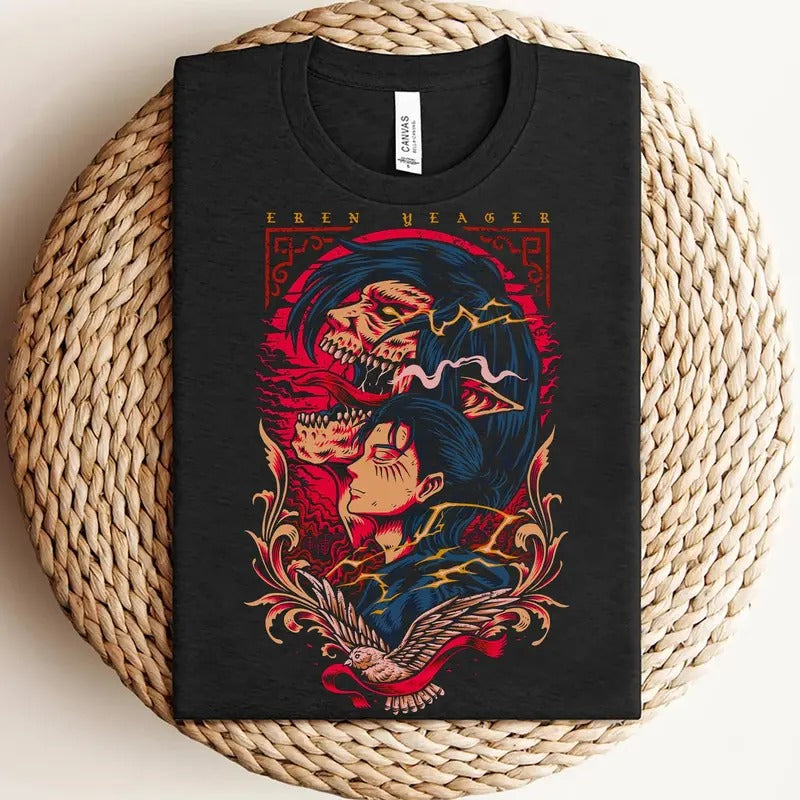Eren Yeager Shirt Eren Yeager Anime Shirt Attack Titan Shirt Attack Titan Shirt T-Shirts