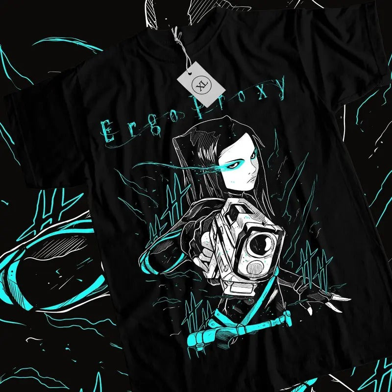 Ergo Proxy S 4XL Re L Mayer Anime Manga Girl Kawaii Funny Shirt S 4XL T-Shirts