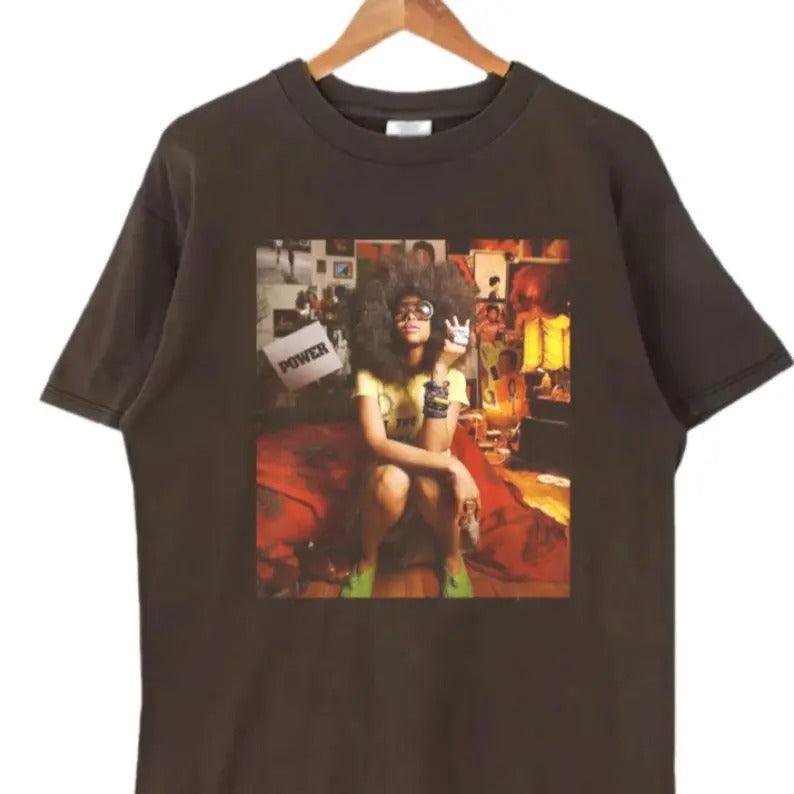 Erykah Badu Shirt Erykah Tour Shirt Badu Music Rock Shirt Classic Top Fans T-Shirts