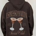 Espresso Martini Cocktail Cocktail Social Club Brown Forest Green Signature Cocktail T-Shirts