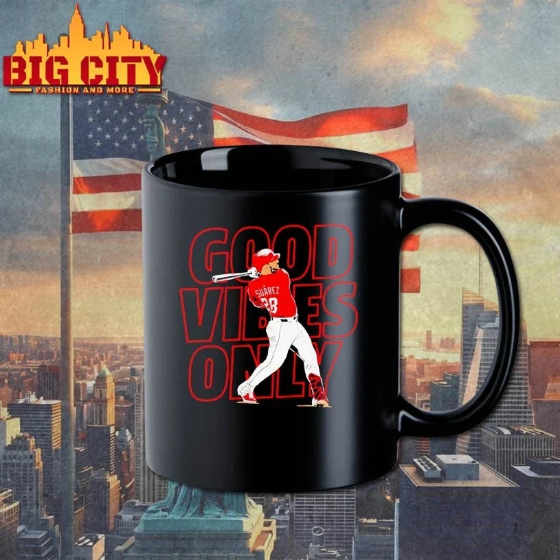 Eugenio Suarez Good Vibes Only Cincinnati Reds T-Shirt