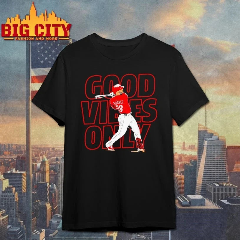 Eugenio Suarez Good Vibes Only Cincinnati Reds T-Shirt