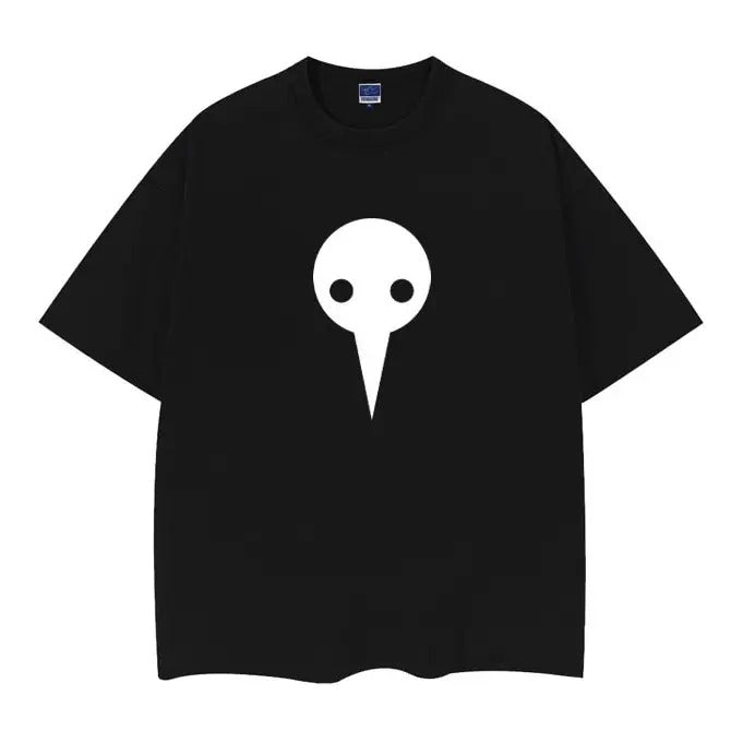 Evangelion "Angel" Vintage Anime 100% Cotton Original DTG Printing Baggy Compression Clothes Black Top T-Shirts