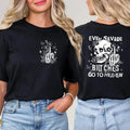 Even Savage Bitches Go Heaven 2 Side Shirt Country Music Rock Roll Cowboy Shirt Casual Collar Cotton Fabric Top Womenswear Bottom Everyday T-Shirts
