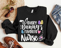 Every Bunny'S Favorite Nurse Easter Nurse Funny Easter Nurse Matching Nursing School Nurse Student Long Sleeve Nurse Graduation Easter T-Shirts