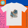 Summer ! 'Blue Shoe Craze' 3D Printed 3D Cut Streetwear Date Party Everyday T-Shirts
