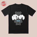 'Black Bear Totem' Geometric White Text All Day Streetwear Date Everyday T-Shirts