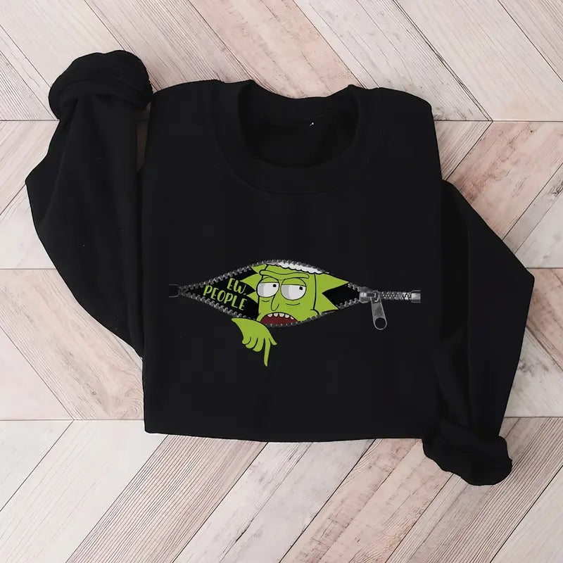 Ew People Funny Rick Cartoon Shirt Xmas 2024 T-Shirts