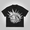 Explosive Mood Face Cartoon Graphics Cotton T-Shirts
