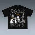 FLACKO Prints Vintage Rapper Shirt Hip Hop Shirt Rap Music Shirt R&B Shirt Pop Shirt Shirt Him Short Sleeve Shirt Shirt Trending Top Menswear Underwear Streetwear T-Shirts