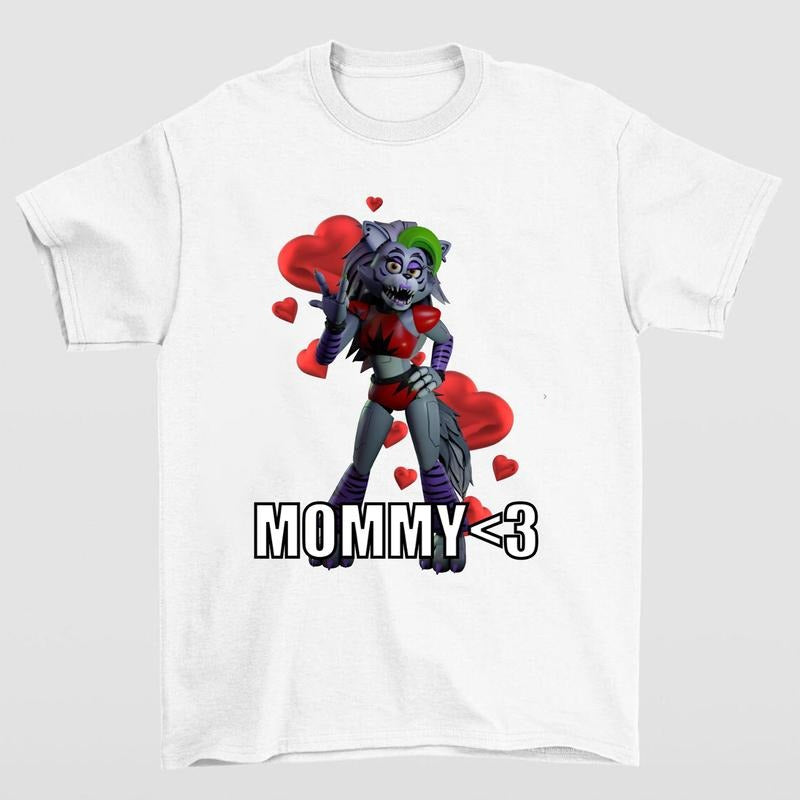 FNAF Roxy Roxanne Wolf Mommy Casual Gaming Enthusiasts T-Shirts