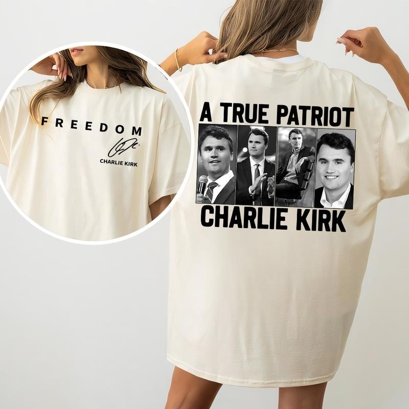 [FREEDOM] True American Patriot Shirt Charlie Kirk Legend Charlie Kirk T-Shirts