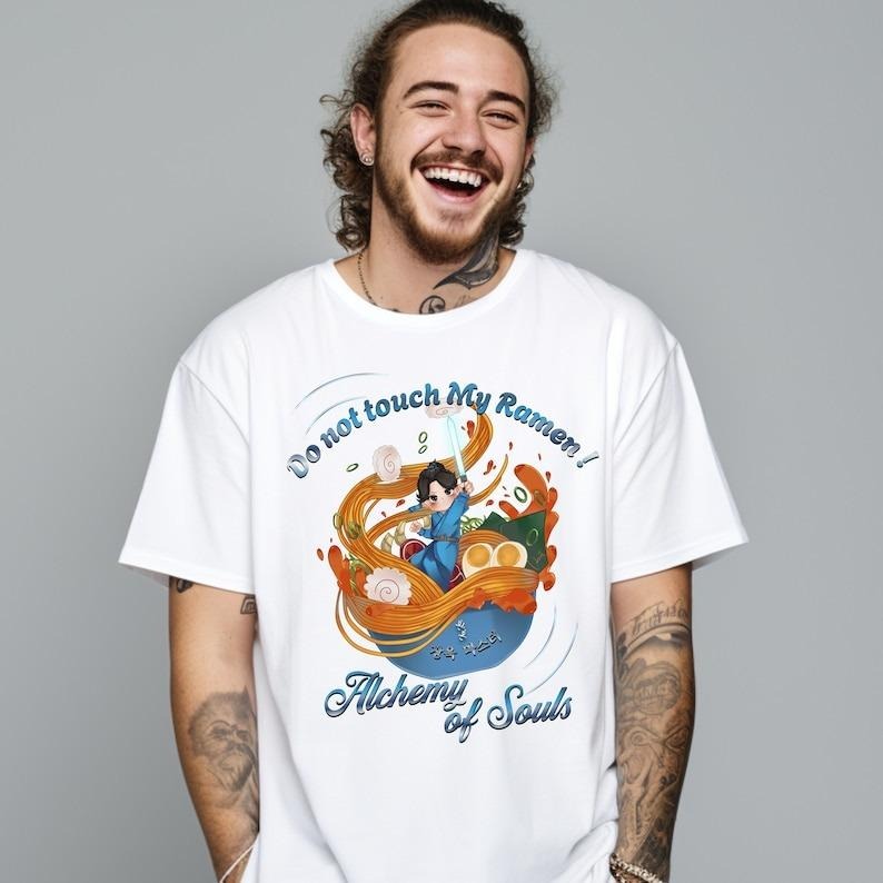 FUNNY RAMEN Shirt Korean Drama Shirt Jaewook Fans Alchemy Souls Lover Hand Drawing Art Work Unique Shirt Great T-Shirts