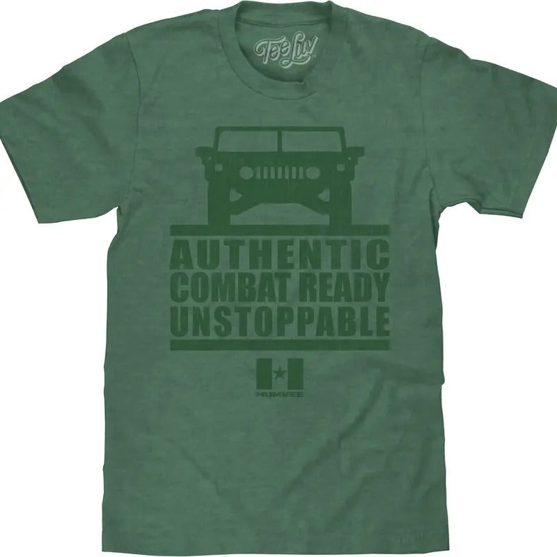 Faded Humvee Forest Green Heather T-Shirts