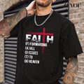 Faith Forward All Issues Heaven Christian Casual Crew Neck Short Sleeve Tops T-Shirts