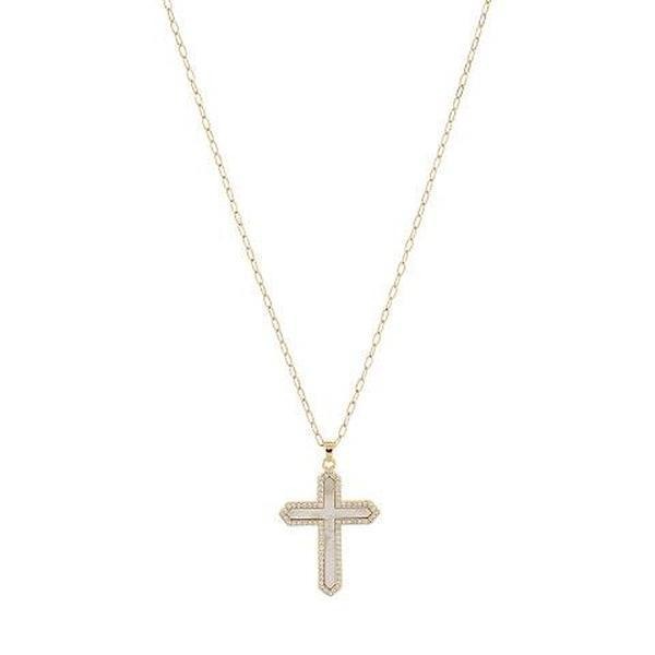 Faith Over Fear Cross Necklace T-Shirts