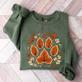Fall Vine Leaf Paw Halloween Dog Paw Dog Lover Dog Mom Fall Autumn Shirt Dog Paw T-Shirts