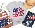 Family 4th July Fourth July Crew Independence Day 4th July Crew Family Matching Shirt Patriotic T-Shirts