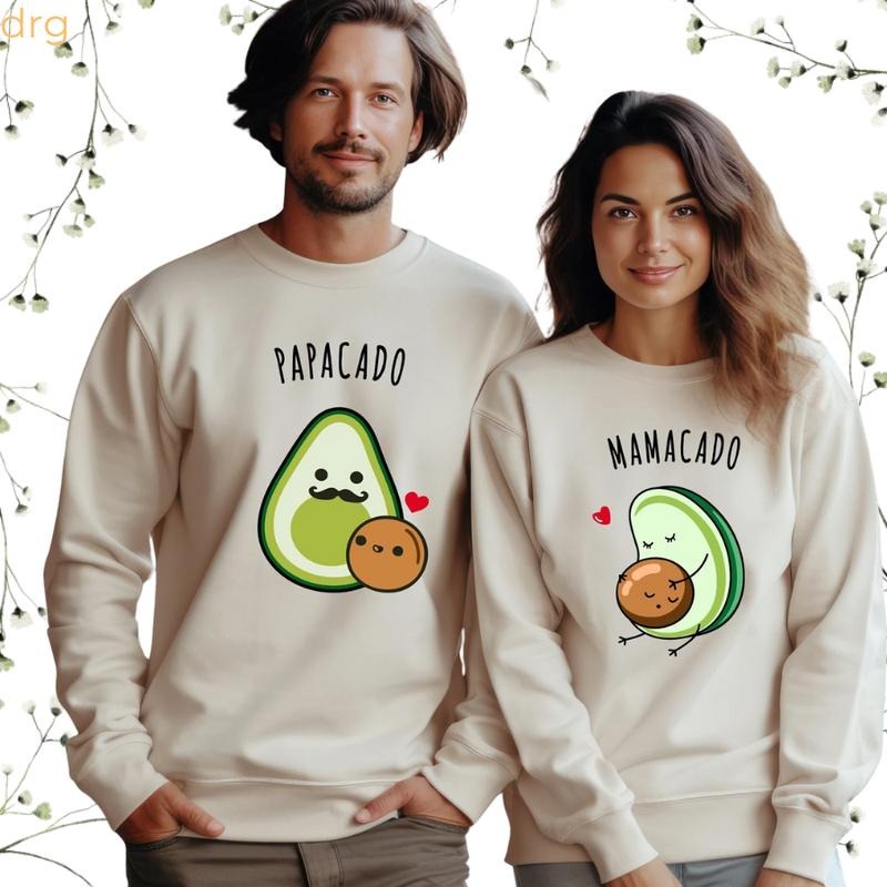 Family Matching Avacado Drg Mamacado Drg Pregnancy Announcement Avocado Couple . Fabric T-Shirts