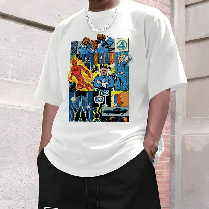 Four Retro Comic Abbey Road Parody Shirt T-Shirts