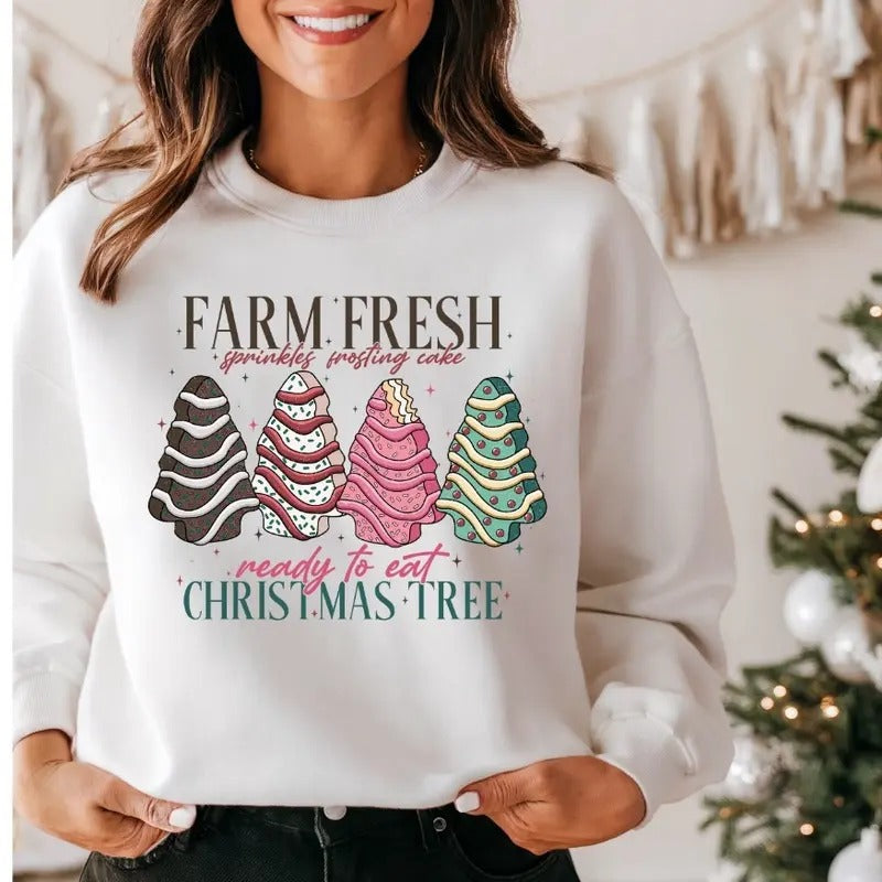 Farm Fresh Cakes Glitter Fleece T-Shirts