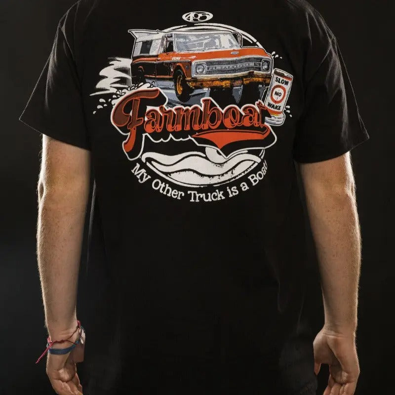 Farmboat My Other Truck Is Boat Vintage Shirts Cotton T-Shirts