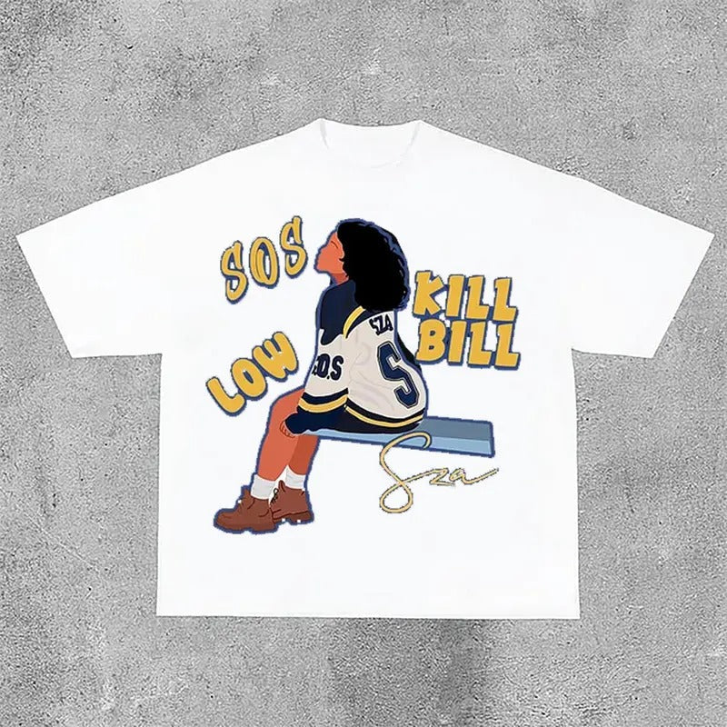 Casual SZA Graphics Print Cotton T-Shirts