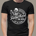 Fatherhood Front Back Shirt Surviving Fatherhood One Beer Time Drinking Husband Fathers Trend Dad Funny Father T-Shirts