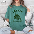 Him Mowing Shirt Dad Lawnmower Father Mows Best Landscaping T-Shirts